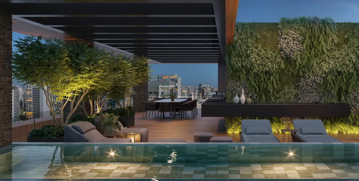 Residencial Manira: piscina do apartamento