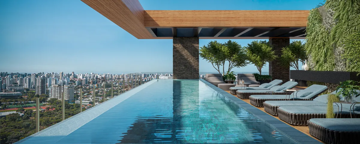 Residencial Manira: piscina do apartamento