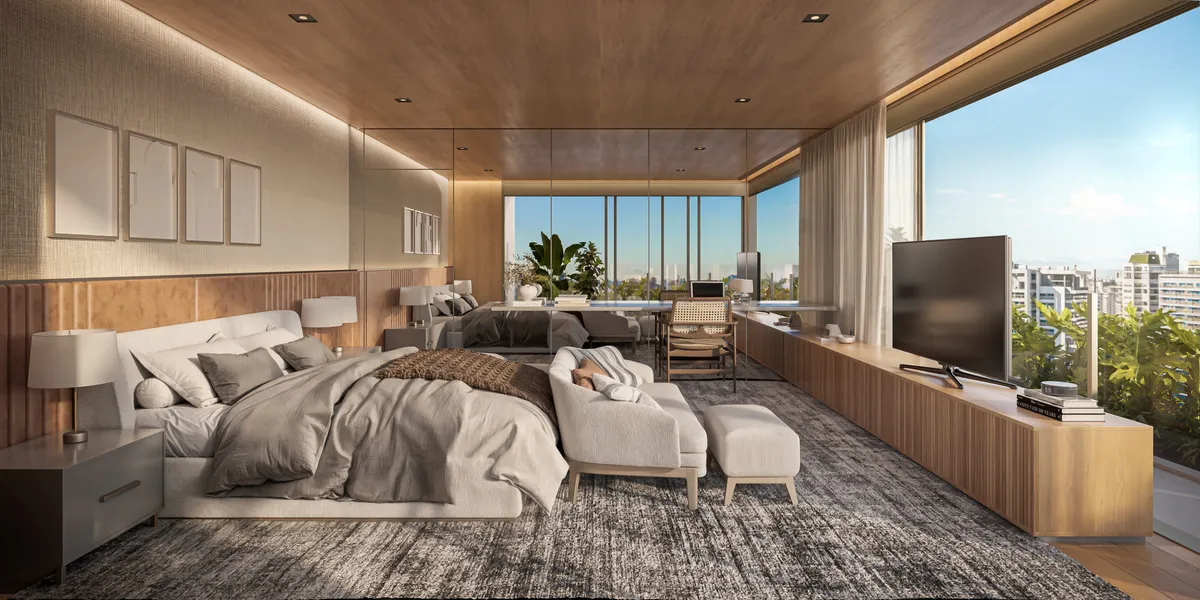 Residencial Manira: suíte do apartamento